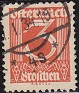 Austria 1925 Numeros 3 Rojo Scott 305. Austria 1925 Scott 305 Numbers. Subida por susofe